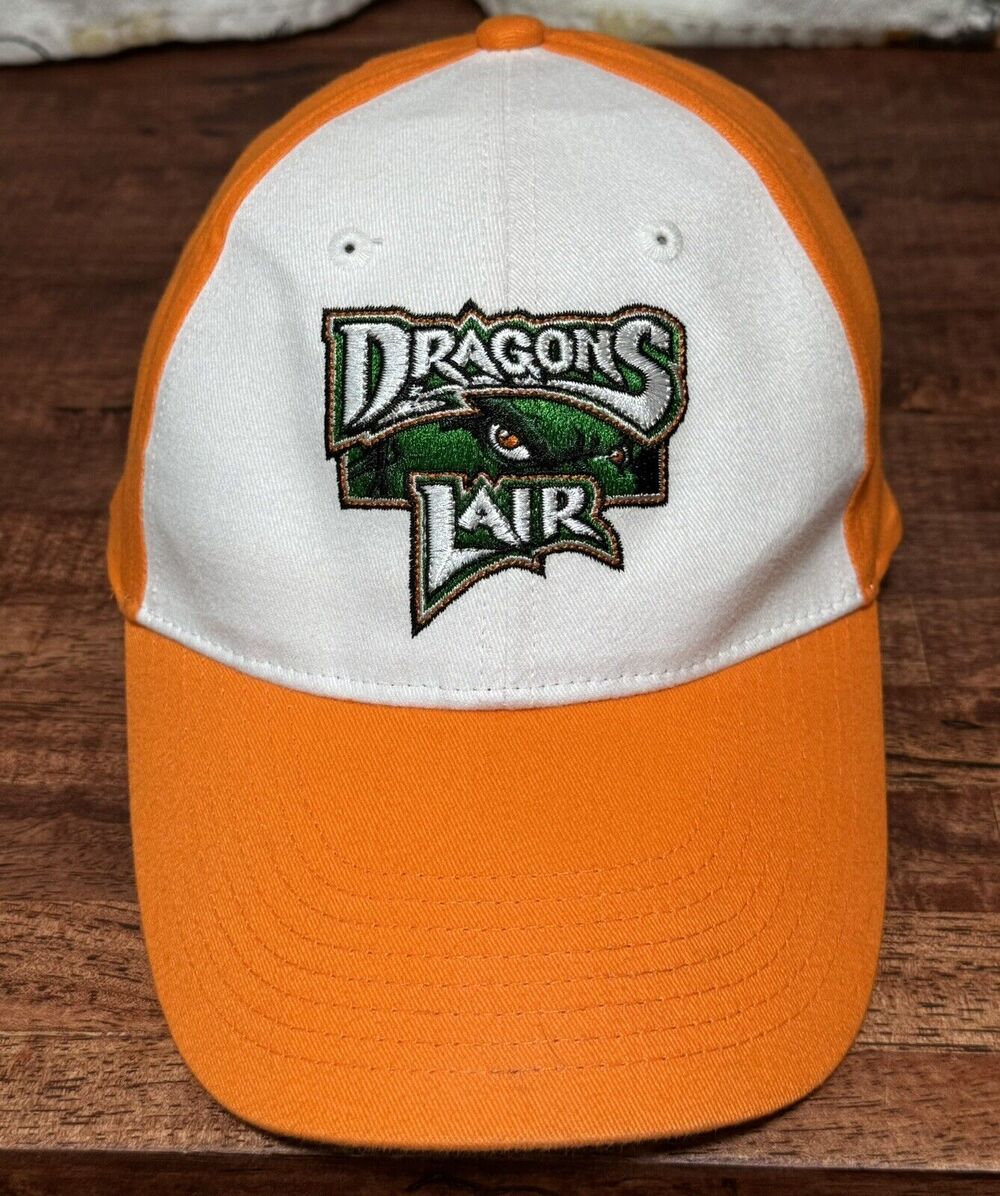 DRAGONS LAIR DAYTON DRAGONS ADJ. OSFM HAT CAP, ORANGE, 100% COTTON